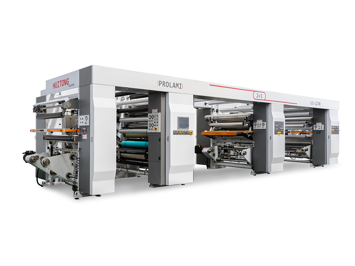 LE 2+1 Macchina accoppiata a tre strati a doppia stazione senza solventi